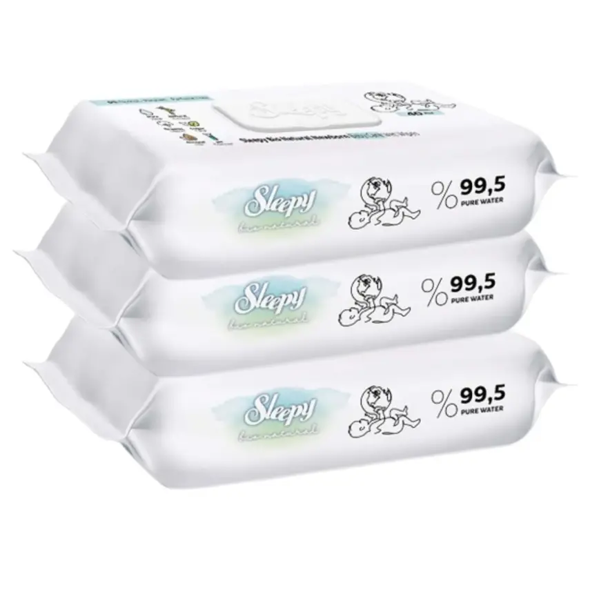 Sleepy Bio Natural Islak Mendil 3x40 - 2