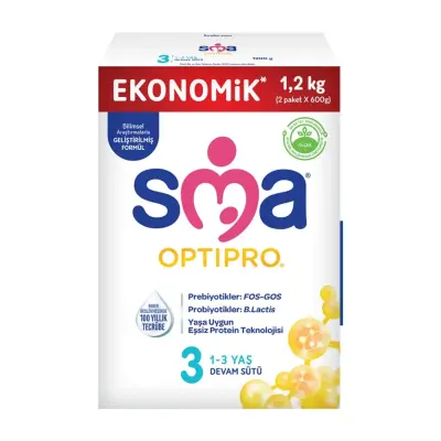 Sma OptiPro Probiyotik 3 Devam Sütü 1200 gr 1-3 Yaş
