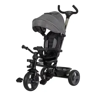 Sunny Baby New Safari Çift Yönlü Üç Tekerli Bisiklet Gri B63 