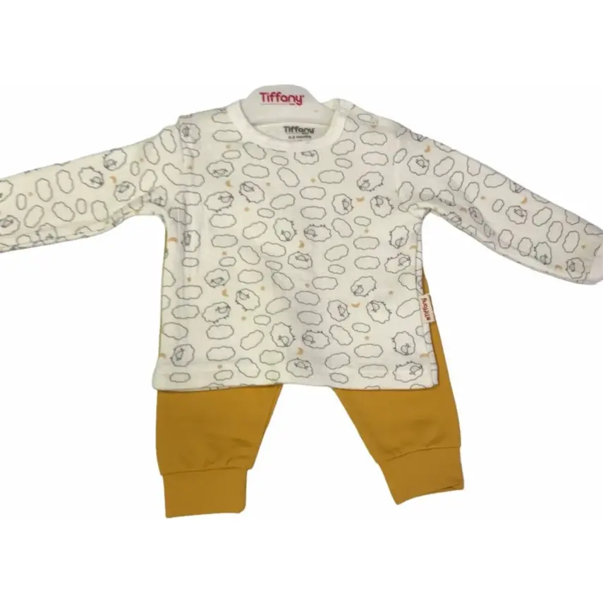 Tiffany Bebek Body Uzun Kol Kruvaze Müslin Haki - 1