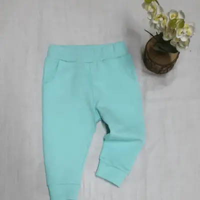 Tiffany Bebek Eşofman Altı Düz Turkuaz - 3