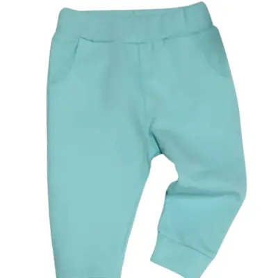 Tiffany Bebek Eşofman Altı Düz Turkuaz - 4