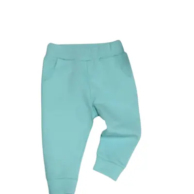 Tiffany Bebek Eşofman Altı Düz Turkuaz - 5