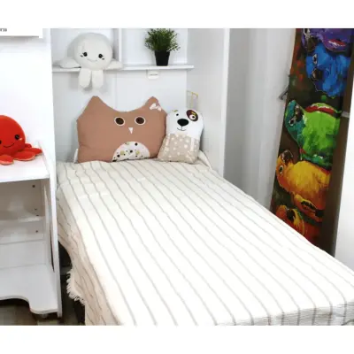 Tiffany Çift Taraflı Müslin Yatak Örtüsü Ve Battaniye 160*195 Kahverengi