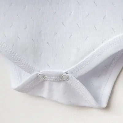 Tiffany Unisex Pamuklu Atlet Body Bisiklet Yaka Jakarlı Basic Tema Beyaz (1)