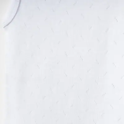 Tiffany Unisex Pamuklu Atlet Body Bisiklet Yaka Jakarlı Basic Tema Beyaz - 11