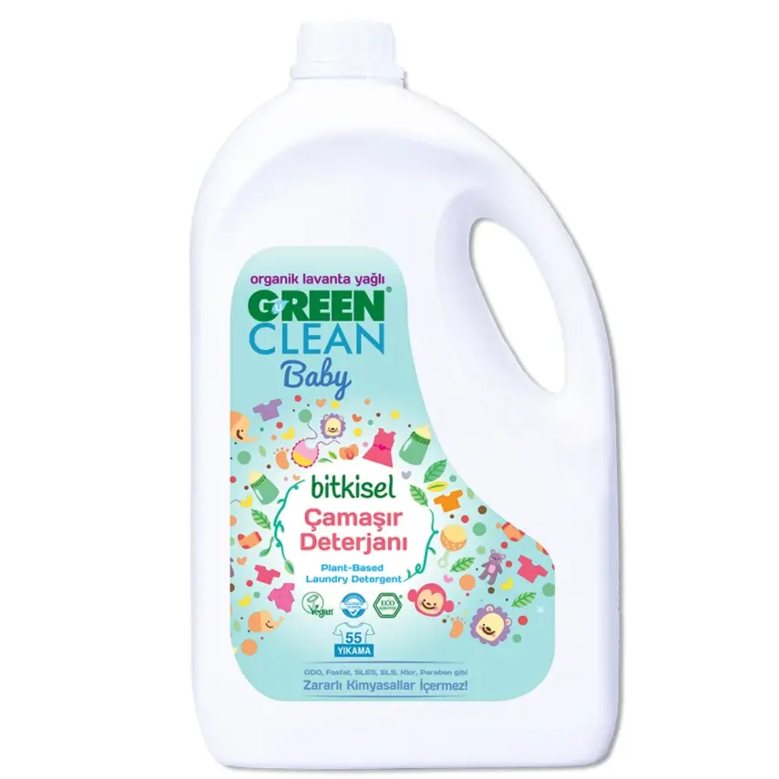 U Green Clean Baby Bitkisel Sıvı Çamaşır Deterjanı 2750 ml - 1