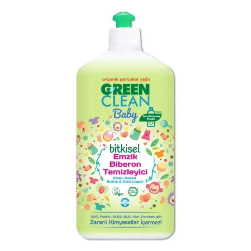 U Green Clean Baby Emzik, Biberon ve Oyuncak Temizleyici 500 ml - 1