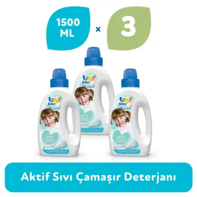 Uni Baby Bebek Çamaşır Deterjanı 3x1500 ml - 4