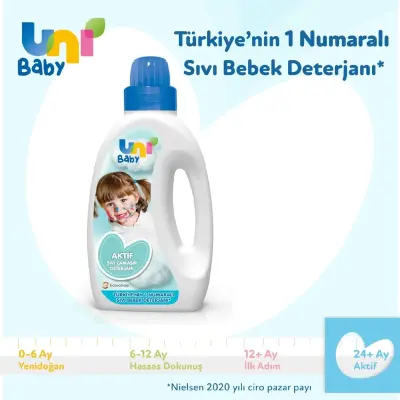 Uni Baby Bebek Çamaşır Deterjanı 3x1500 ml - 2