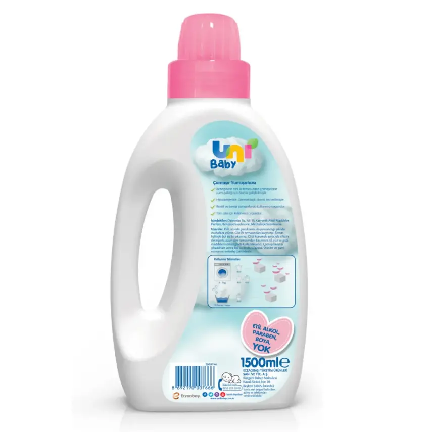 Uni Baby Bebek Çamaşır Yumuşatıcısı 1500 ml - 5