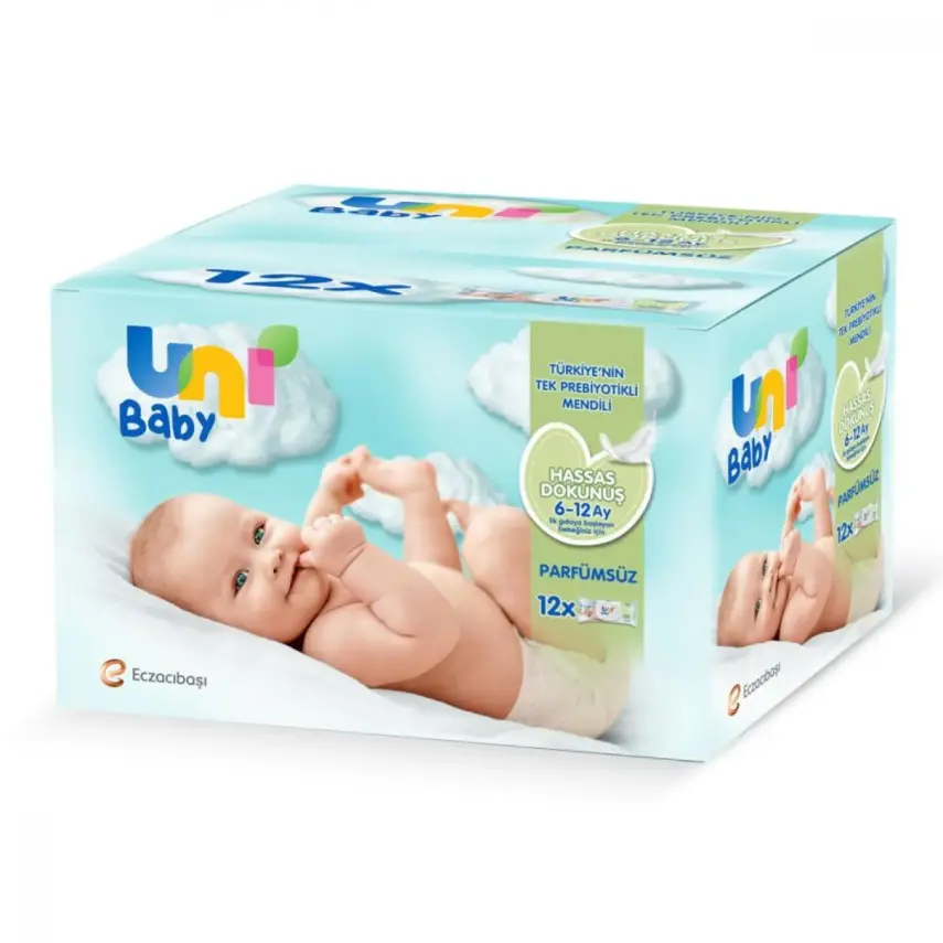Uni Baby Hassas Dokunuş Islak Mendil 12x52li 6-12 Ay - 3