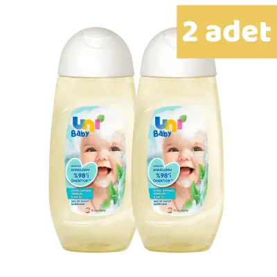 Uni Baby Saç ve Vücut Şampuanı 200 ml x2