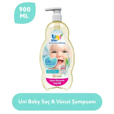 Uni Baby Şeffaf Bebek Şampuanı 900 ml