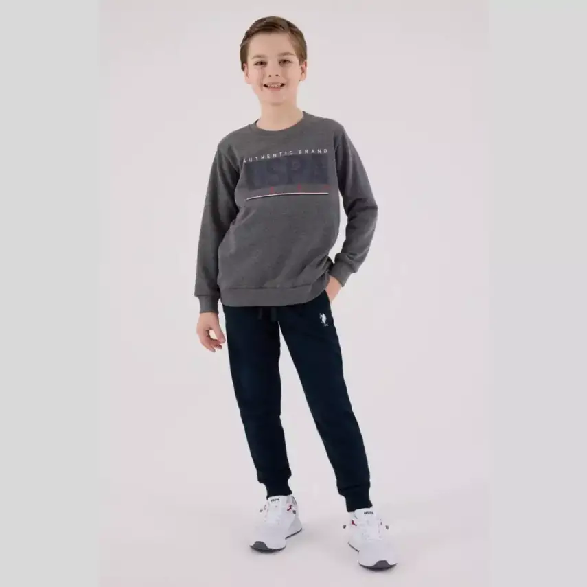 U.S. Polo 2li Takım Antrasit Melanj - 1