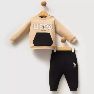 U.S. Polo 2li Takım Bej