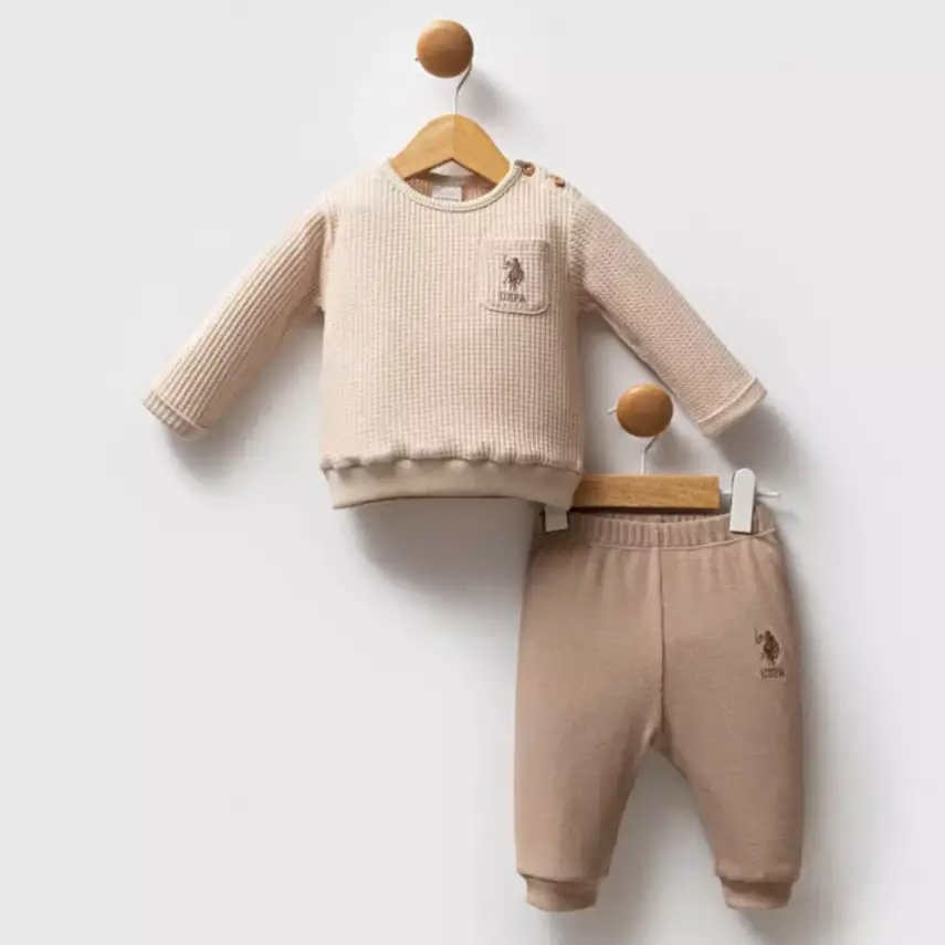 U.S. Polo 2li Takım Bej - 1