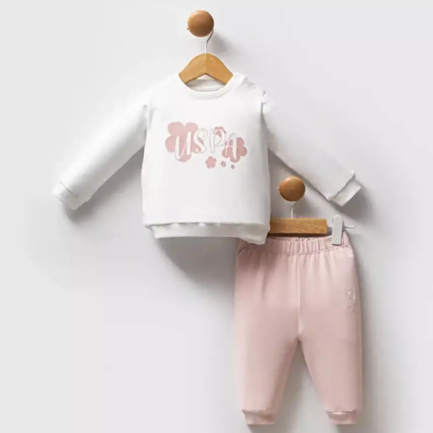 U.S. Polo 2li Takım Beyaz - Pudra - 1