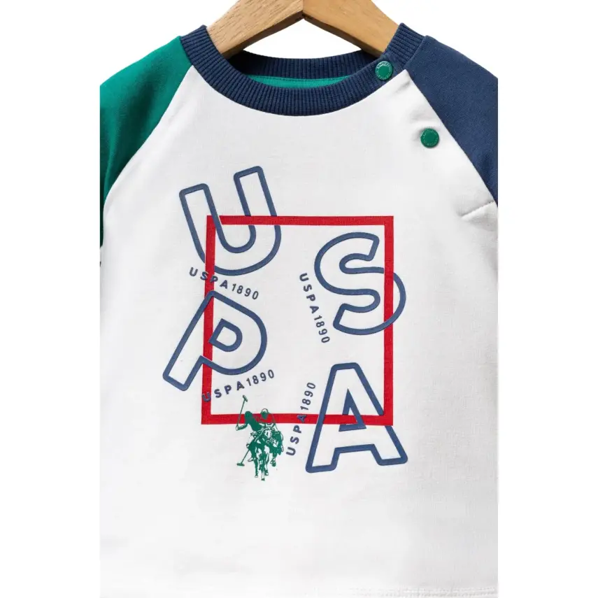 U.S. Polo 2li Takım Beyaz Yeşil - 6