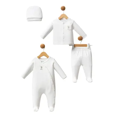 U.S. Polo 4lü Takım Beyaz