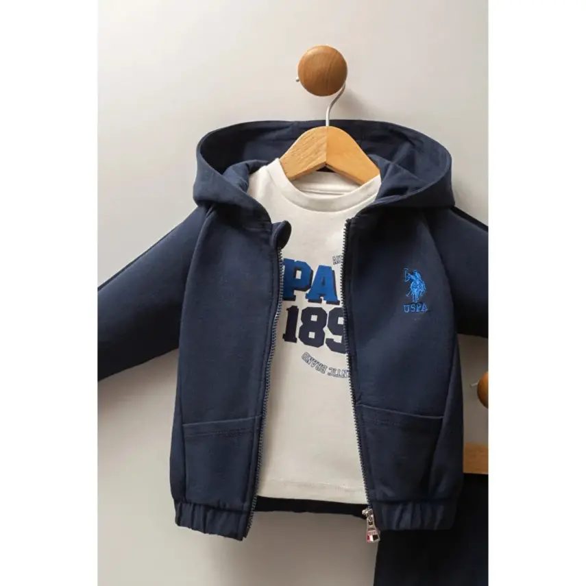 U.S. Polo Erkek Bebek 3lü Takım Lacivert - 15