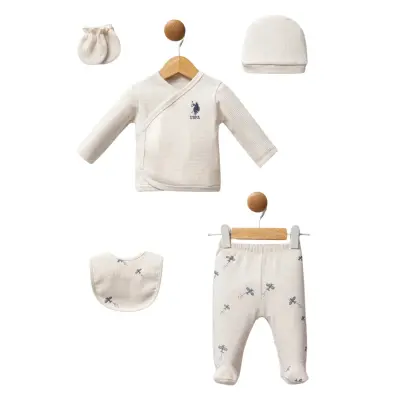 U.S. Polo Hastane Çıkışı 5li Ekru