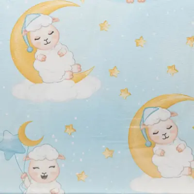 Uyku Seti Mavi Kuzu 6 Parça 100*150 Cm (1)