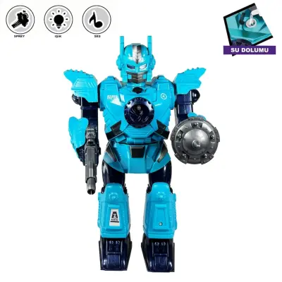 Vardem Işıklı ve Müzikli Buhar Çıkartan Hareketli Pilli Robot - 1