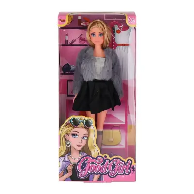 Vardem Kutulu 29Cm Kürk Ceketli Elbiseli Bebek - 1