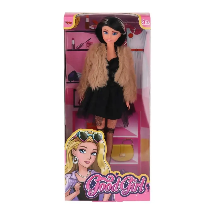 Vardem Kutulu 29Cm Kürk Ceketli Elbiseli Bebek - 4