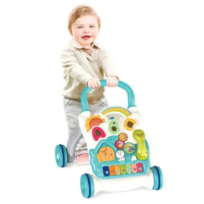 Vardem Piyanolu 4in1 Turkuaz Bebek Yürüteci Turkuaz - 2