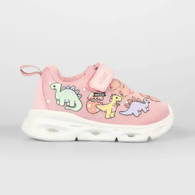 Vicco Dino Ayakkabı Spor Patik Işıklı Phylon Pudra