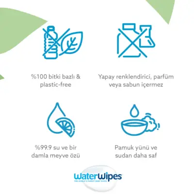 WaterWipes Bio Islak Mendil 4x60lı - 17