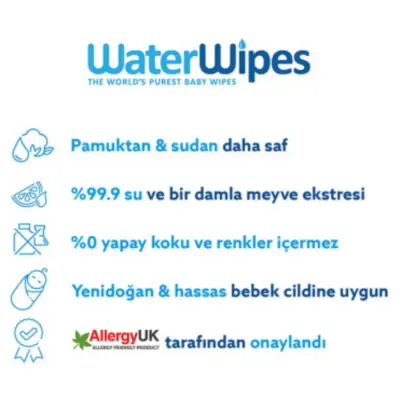 WaterWipes Bio Islak Mendil 4x60lı - 23