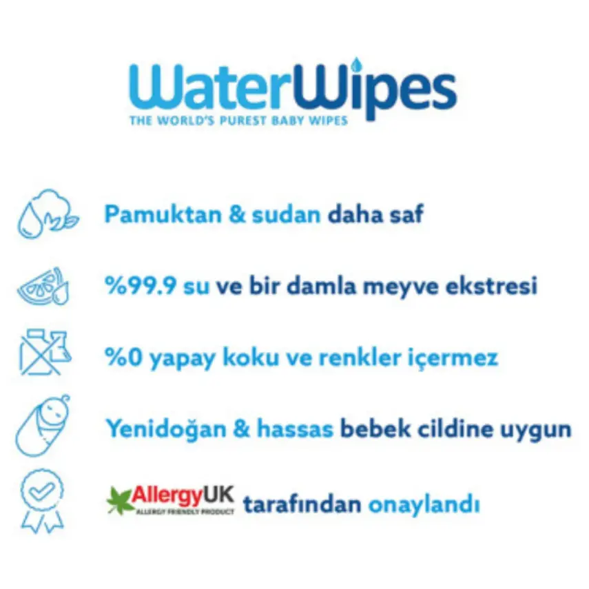 WaterWipes Bio Islak Mendil 4x60lı - 6
