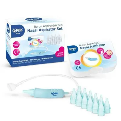 Wee Baby Burun Aspiratörü Seti (Burun Aspiratörü+10 Yedek Uç)