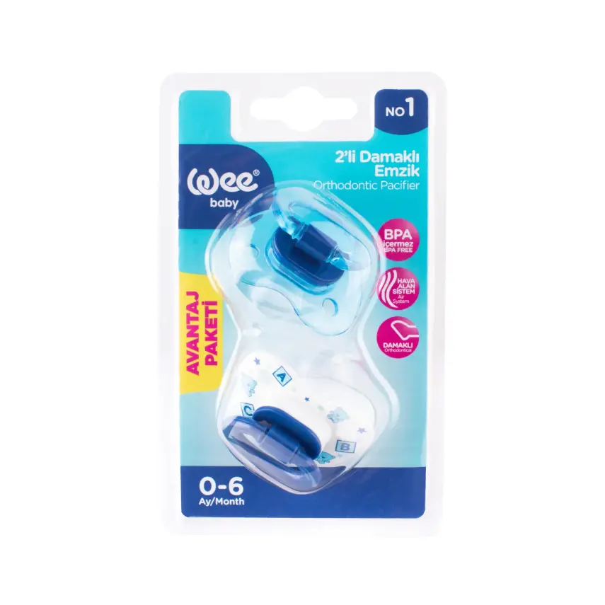 Wee Baby Damaklı Emzik 2li 0-6 Ay - 8