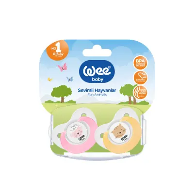 Wee Baby Emzik 2li Sevimli Hayvanlar No:2 - 7