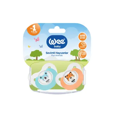 Wee Baby Emzik 2li Sevimli Hayvanlar No:2 - 8
