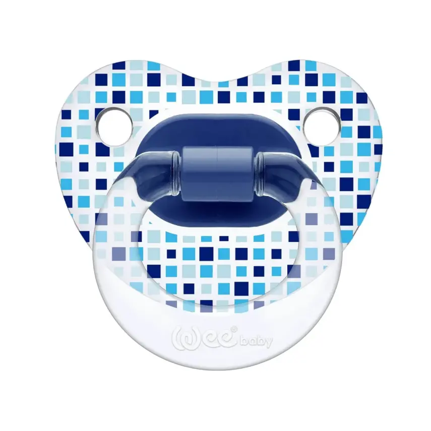 Wee Baby Şeffaf Desenli Damaklı Silikon Emzik 6+ Ay - 3