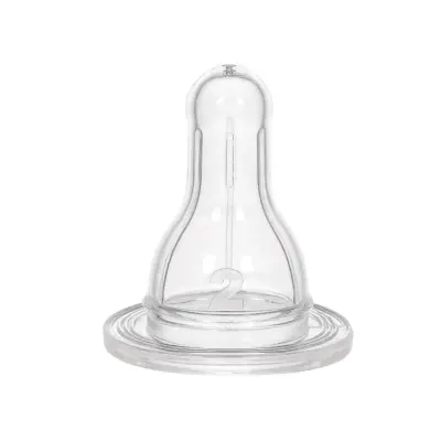 Wee Baby Yuvarlak Uçlu Silikon Biberon Emziği 6+ Ay - 1