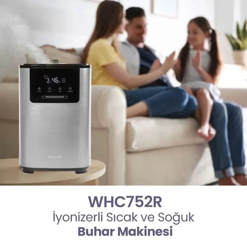 Weewell WHC752R Ionizerli Sıcak Soğuk Akıllı Buhar Makinesi - 7