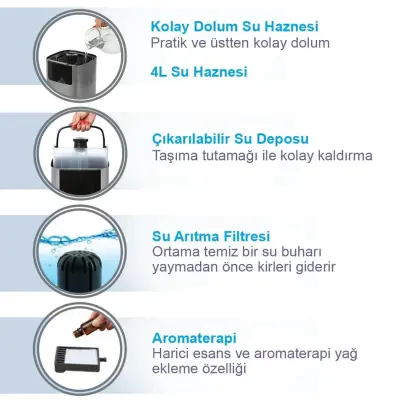 Weewell WHC752R Ionizerli Sıcak Soğuk Akıllı Buhar Makinesi - 30