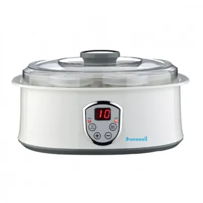 Weewell WYM400 Dijital Zaman Ayarlı LED Ekran Bebek Yoğurt Yapma Makinesi