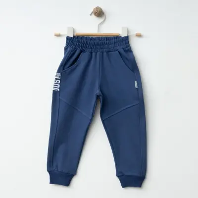 Winimo Erkek Eşofman Altı Be Cool Baskılı İndigo