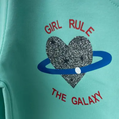 Winimo Kız Çocuk Eşofman Altı Girl Rule Baskılı Açık Yeşil - 5