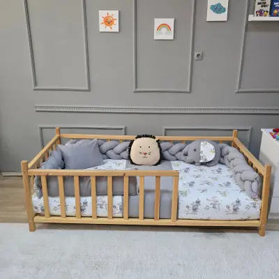 Yuar Baby Motessori Örgü Uyku Seti Gri Amazon