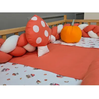Yuar Baby Motessori Örgü Uyku Seti Turuncu Mantar - 7