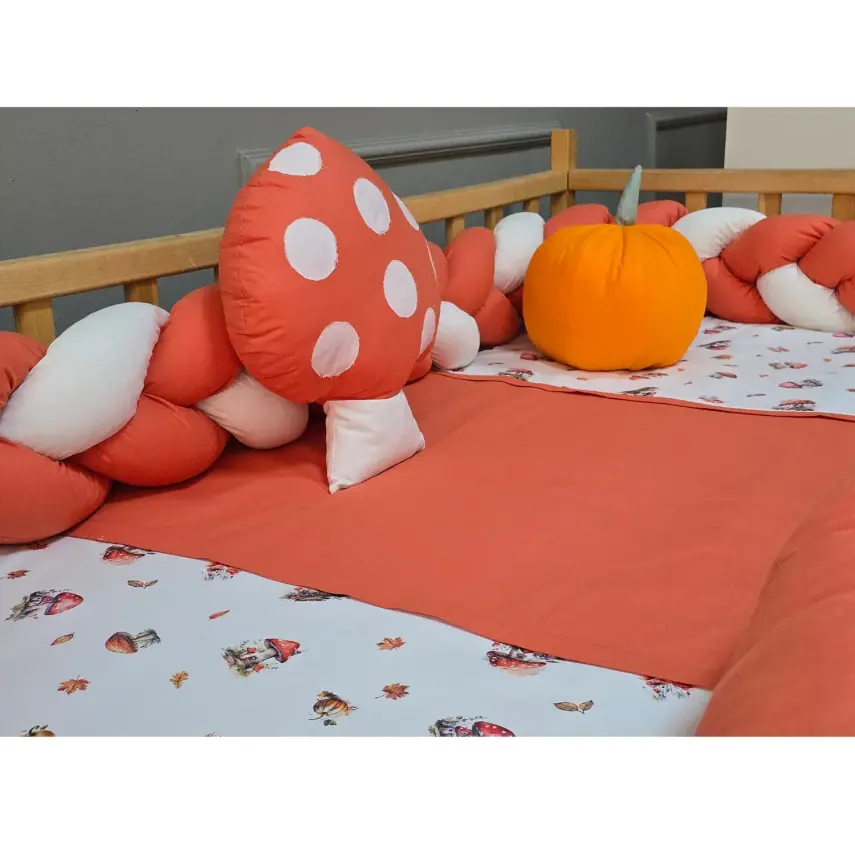 Yuar Baby Motessori Örgü Uyku Seti Turuncu Mantar - 7