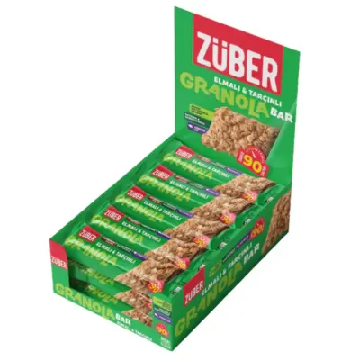 Züber Granola Bar Elmalı Tarçınlı 25gr (1)